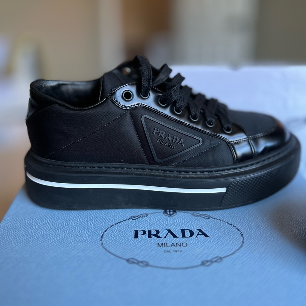 Prada Re-Nylon Black Sneakers (Authentic)